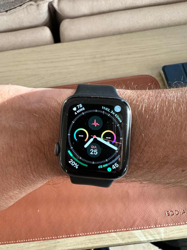 Apple Watch Series 44mm Cabo E Pulseira Preta