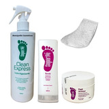 Kit Blindagem Podal Clean Express + Scrub + Parafina + Botas