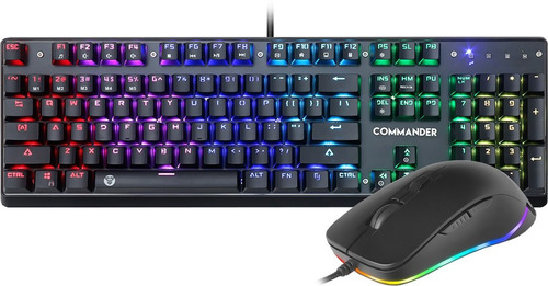 Teclado Y Mouse Gamer Combo Fantech Mvp 862 Commander