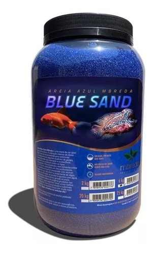 Areia Mbreda Blue Sand Azul 6 Kg