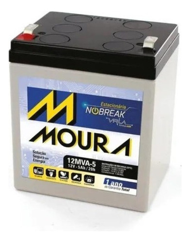 Bateria Moura 12 V / 5ah Ups / Alarmas /luces De Emergencia