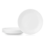 Juego De Platos Llanos Corelle De 8 Piezas, Vidrio De Triple