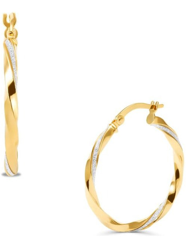 Arracadas Bizzarro Oro Amarillo 14k Con Zirconias