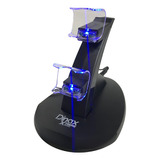 Base Cargadora Doble Para Joystick Soporte Vertical Ps4 Usb 