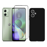 Capa Capinha Case + Película 3d Tela Para Motorola Moto G54 