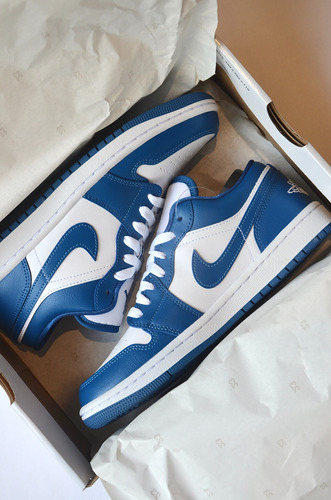 Jordan 1 Low Marina Blue Originales Mujer