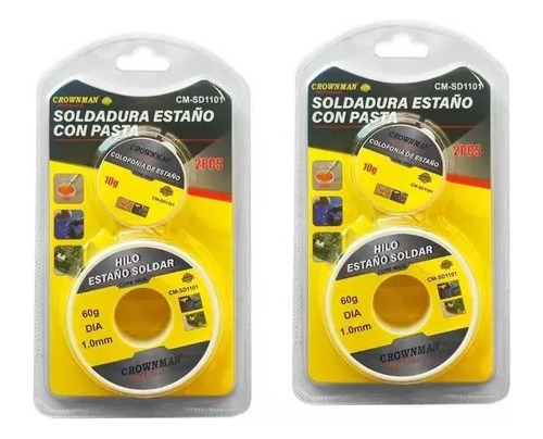 Soldadura Estaño Con Pasta 1.0mm