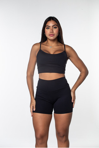 Conjunto Fitness Top+ Short Roupa Para Academia Canelado 3d