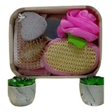 Set De Esponjas Exfoliantes Para El Cuerpo En La Ducha, Baño