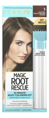 L'oréal Magic Root Rescue, Retoque De Raíz 10min Castaño Med