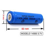 Kit 4 Baterias 14500 3,7v 3000mah Li-ion - Recarregável