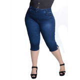 Bermuda Maria João Capri Feminina Plus Size Tamonhos Grandes