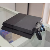 Playstation 4 500gb Com1 Jogo Mídia Física + 1 Controle E Garantia