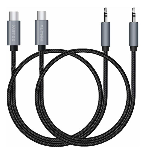 Cable Auxiliar Usb C (paquete De 2), Tipo C Macho A 3.5 Mm