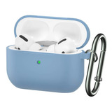 Funda Brg Apple AirPods Pro De Silicona C/llavero - Celeste