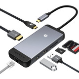 Hub Usb-c Con Rj45 Ethernet Ivanky 7 En 1 Usb C Adaptador Mu