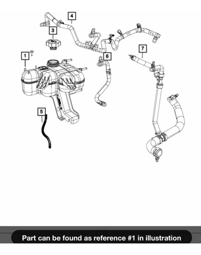 Contenedor Envase Refrigerante Coolant Jeep Grand Cherokee Foto 7