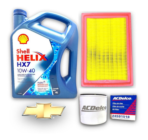 Kit Filtros Y Aceite Shell Chevrolet Onix Spin Cobalt Prisma