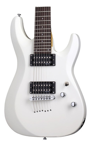 Schecter C-7 Deluxe Swt Guitarra Eléctrica 7 Cuerdas Blanca