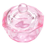 Plato De Cristal Dappen/copas Man Crystal Pink Monomer