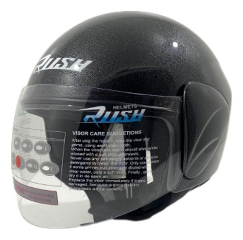 Casco Abierto Moto Bril Rush Talle L Visor Jet05 Euro Ourway