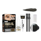 Set De Tinte Semipermanente For Cejas Y Pestañas, 2 En 1, S