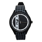 Reloj De Pulsera Fila Para Unisex 38-321-202 Negro Color De La Correa Negro 2