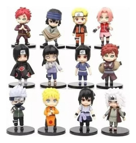 Brinquedo De Boneco De Ação Naruto 12 Peças