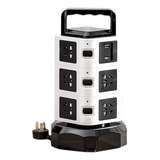 Power Strip Con Cable De Extensión Usb De 2500 W, 10 A, 6.5