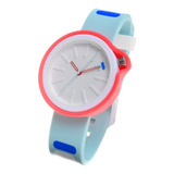 Reloj Fila Unisex Verde Aqua Casual Lifestyle 38315006lbyw Color De La Correa Azul