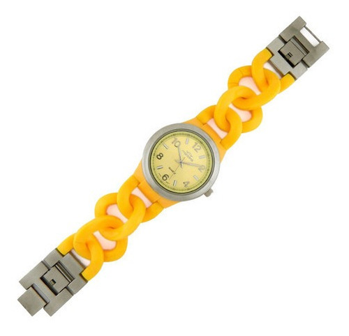 Reloj Montreal Mujer Ml720 Malla De Eslabones Plásticos