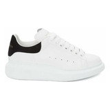 Tenis Alexander Mc Color Blanco Clásico De Piel