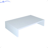 Suporte Para Monitor E Tela Mdf Branco Tx 50x25x10