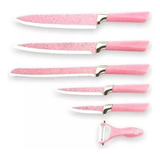 Set De Cuchillos Rosa Blueware 80018