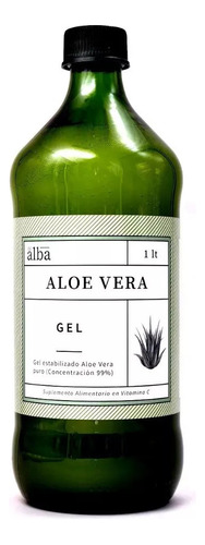 Aloe Vera Gel 1 Litro Apicola Del Alba 100% Puro