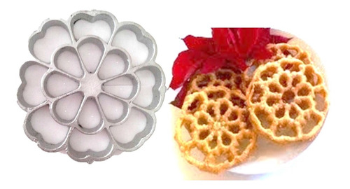 Molde Buñuelos De Viento Roseta Panderia Postres 1 Pz Flor