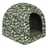 Toca 2x1 Camuflado Avuk Pet Cachorro Gato Cama Casinha