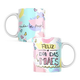 Caneca Porcelana Dia Das Mães Te Amo Tye Die Presente