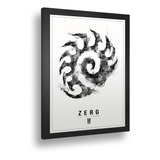 Quadro Decorativo Poste Starcraft Mmorpg Online Zerg