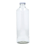 Botella De Vidrio 1 Litro Pack 25 Unidades Con Tapa Incluida