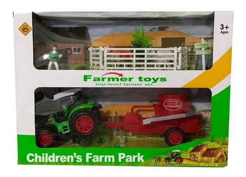 Farmer Toys Set De Granja Con Tractor Y Animales Lny 2014-49