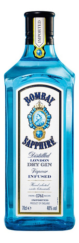 Gin Bombay Sapphire London Dry 750 ml Importado, El +vendido