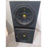 Bocinas Kicker 12  Subwoofer 2 Bobinas Cajon Incluido