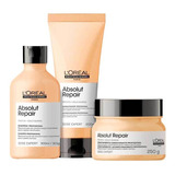 Kit Loreal Absolut Repair Shampoo 300 Cond 200 Masc Grossos