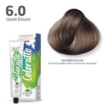 Kit Tintura Itallian Coloratto  Coloração Louro Escuro Tom 6.0 Louro Escuro Para Cabelo