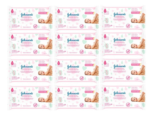 Johnson's Baby Kit X12 Toallitas Húmedas Protección Piel 48u