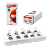 Kit 10 Lámparas T10 W5w Posicion Osram Piojito 5w 12v Auto