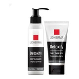 Crema Detoxify Daily Emulsión+ Deep Cleanser Gel Lidherma