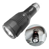 Linterna Tactica Recargable 12v Auto Cree Led Encendedor Luz Negro