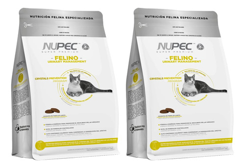 Kit De 2 Nupec Felino Urinary 1.5kg | Prevención Cristales 
